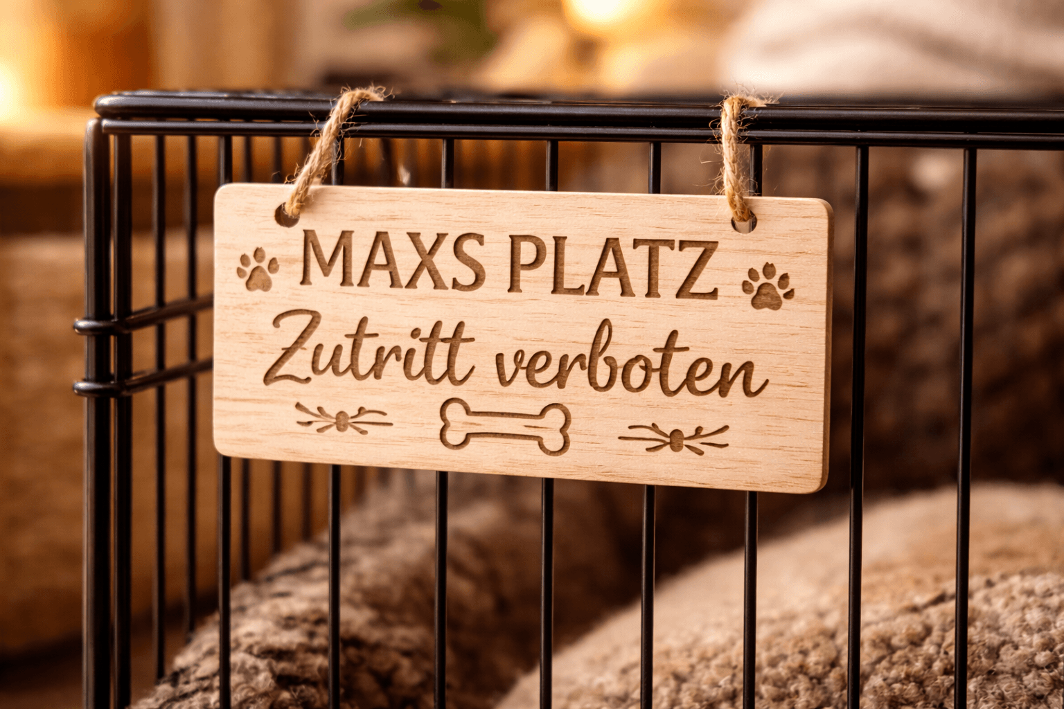 Regelschild „Hier bestimmt der Hund"